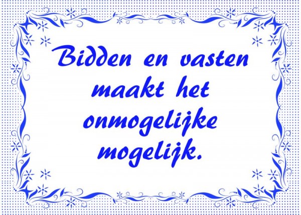 40-dagen tijd – vastentijd?